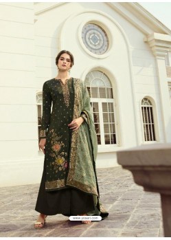 Mehendi Designer Party Wear Viscos Dola Palazzo Salwar Suit