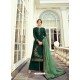 Dark Green Designer Party Wear Viscos Dola Palazzo Salwar Suit