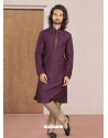Purple Designer Festive Wear Kurta Pajama For Men