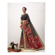 Black Latest Designer Party Wear Cotton Silk Sari