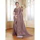 Old Rose Mesmeric Designer Classic Wear Satin Sari