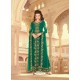 Dark Green Scintillating Faux Georgette Wedding Salwar Suit
