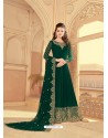 Dark Green Scintillating Faux Georgette Wedding Salwar Suit