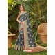 Grey Latest Party Wear Designer Silk Sari
