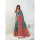 Blue Latest Party Wear Designer Banarasi Silk Sari