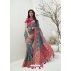 Pigeon Latest Party Wear Designer Banarasi Silk Sari