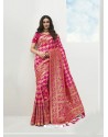 Pink Latest Party Wear Designer Banarasi Silk Sari