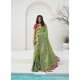 Green Latest Party Wear Designer Banarasi Silk Sari