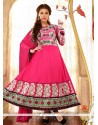 Modernistic Hot Pink Anarkali Salwar Suit