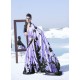 Mauve Latest Casual Designer Japan Satin Crepe Sari