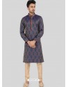 Multi Colour Readymade Designer Party Wear Kurta Pajama For Men