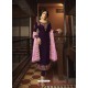Purple Designer Party Wear Georgette Satin Straight Salwar Suit