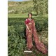 Old Rose Latest Casual Wear Designer Printed Georgette Sari