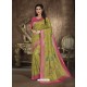 Green Designer Party Wear Art Soft Silk Sari