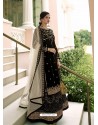 Black Scintillating Designer Wedding Salwar Suit
