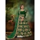 Forest Green Stunning Heavy Designer Falcon Velvet Party Wear Anarkali Suit