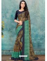 Multi Colour Latest Casual Designer Chiffon Brasso Sari