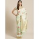 Sea Green Designer Weaving Viscose Silk Classic Wear Sari