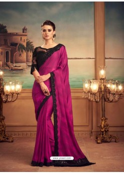 Medium Violet Mesmeric Designer Party Wear Wear Sari