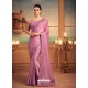 Mauve Mesmeric Designer Party Wear Wear Sari