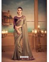 Gold Mesmeric Designer Party Wear Wear Sari