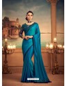 Blue Mesmeric Designer Party Wear Wear Sari