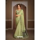 Green Splendid Designer Party Wear Wear Sari