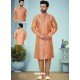 Light Orange Readymade Designer Indo Western Sherwani