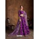 Purple Stylish Designer Wedding Wear Lehenga