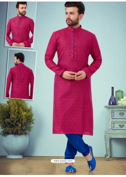 Rani Readymade Designer Party Wear Kurta Pajama For Men