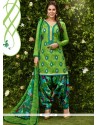 Nice Green Designer Patila Salwar Suit
