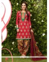 Astonishing Hot Pink Designer Patila Salwar Suit
