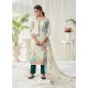 Multi Colour Designer Party Wear Cotton Salwar Suit