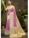 Magenta Party Wear Designer Phantom Silk Sari