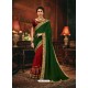 Red Scintillating Party Wear Designer Silk Sari