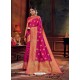 Rani Gorgeous Heavy Designer Party Wear Dola Silk Sari