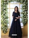 Navy Blue Stunning Heavy Designer Gown Style Party Wear Anarkali Suit