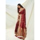 Maroon Latest Designer Classic Wear Silk Sari