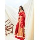 Tomato Red Latest Designer Classic Wear Silk Sari
