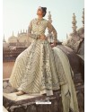 Off White Latest Heavy Designer Party Wear Anarkali Suit