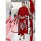 Red Party Wear Designer Heavy Net Pakistani Suit