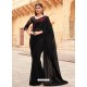 Black Flawless Designer Party Wear Sari