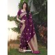 Purple Latest Designer Classic Wear Silk Sari