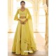 Lemon Dazzling Designer Wedding Wear Lehenga Choli