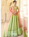 Green Dazzling Designer Wedding Wear Lehenga Choli