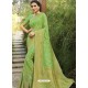 Green Designer Classic Wear Silk Sari