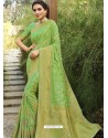 Green Designer Classic Wear Silk Sari