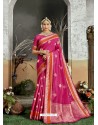 Rani Designer Party Wear Kanjivaram Cotton Silk Sari