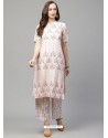 Off White Designer Readymade Party Wear Kurti With Palazzo