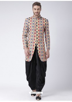 Multi Colour Readymade Designer Indo Western Sherwani